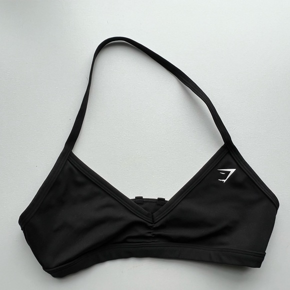 Gymshark Black Minimal Sports Bra - Picture 1 of 2